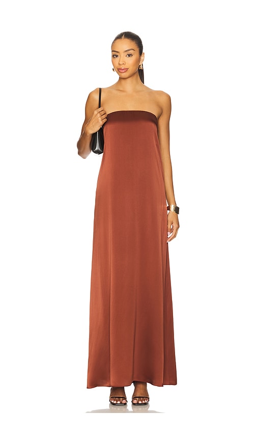 Sablyn Arden B Strapless Maxi Dress In Brown