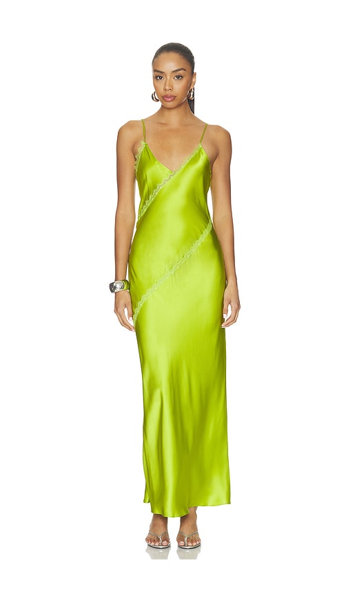 Sablyn Cece Lace Inset Cami Dress In Green
