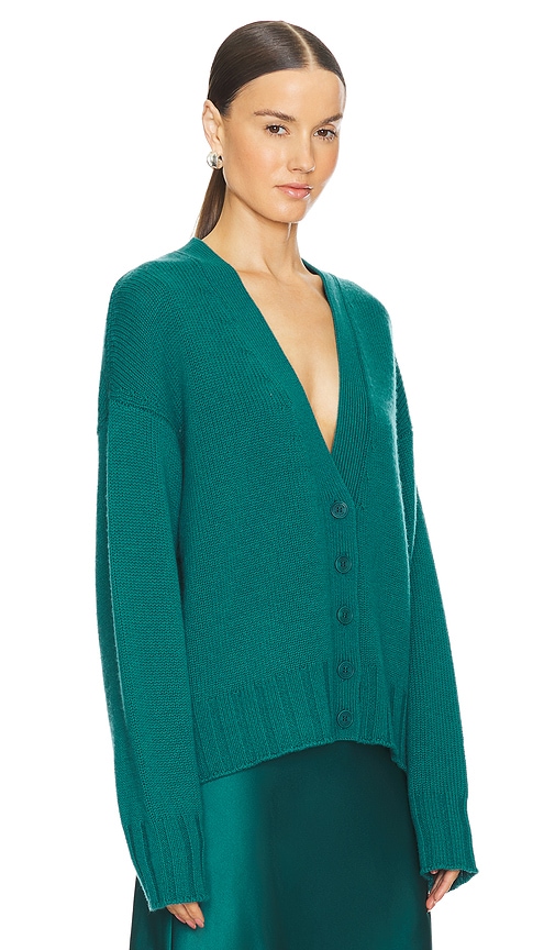 Shop Sablyn Tisch Relaxed Cardigan In Teal