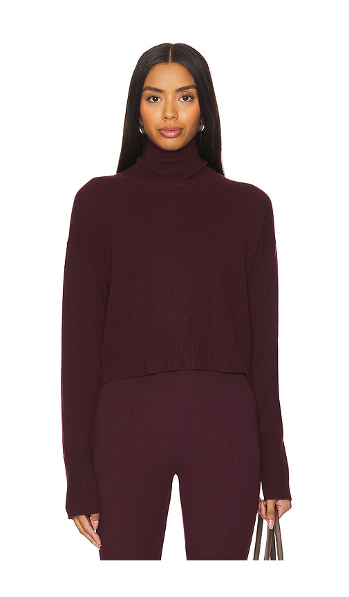 Sablyn Sable Turtleneck Sweater In Burgundy