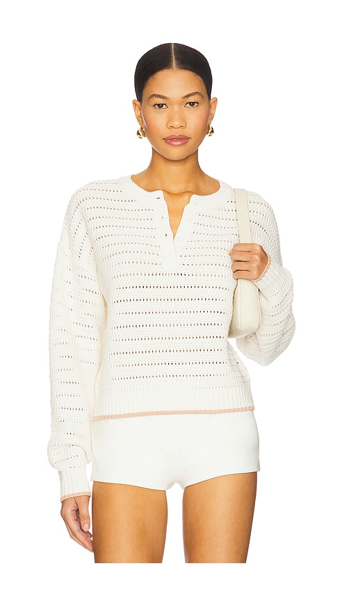 Maeve Henley Pullover in Pink. - size XS (also in L, M, S)