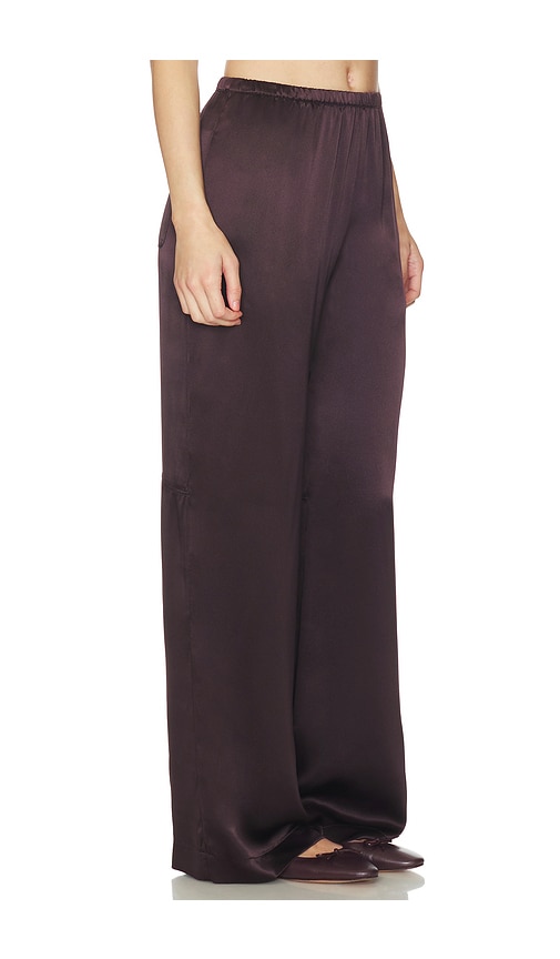 Sablyn Lexi Lower Rise Relaxed Pant In Brown