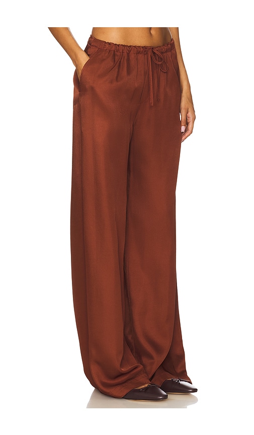 Sablyn Gemma Pull On Straight Leg Pant In Brown