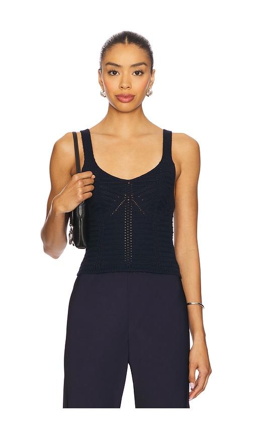 Thea Tank Top in Navy. - size XS (also in L, S)