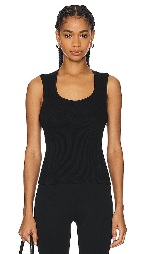 Shop Sablyn Sabrina Scoop Neck Tank In Black