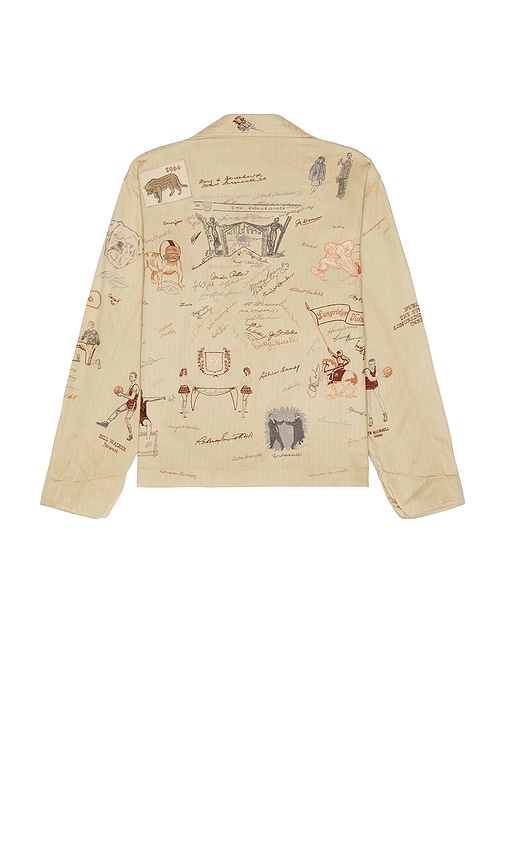 Samuel Zelig Yearbook Reunion Jacket In Beige