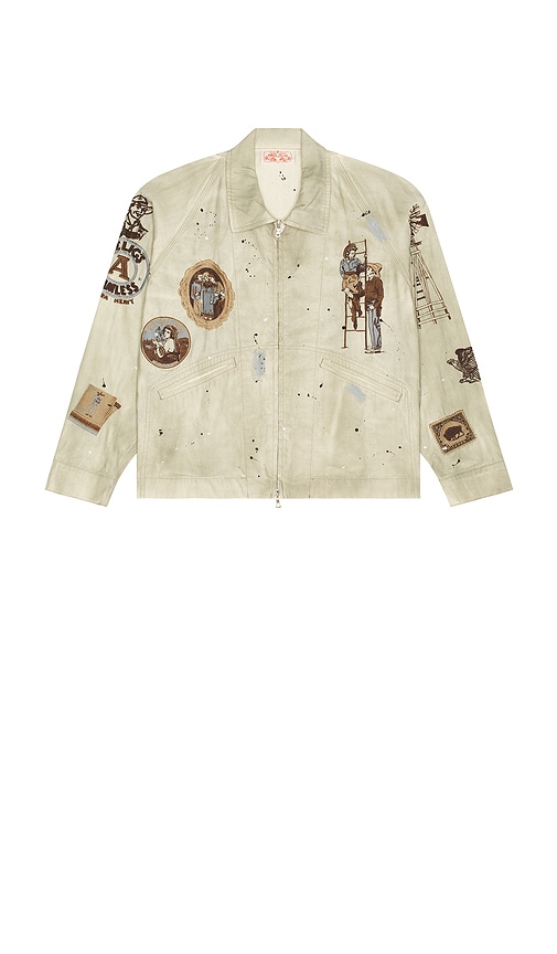 Samuel Zelig Western Zip Jacket In White