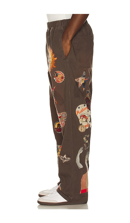  Samuel Zelig Collage Pant In Brown. Size S. Also In M, L. 