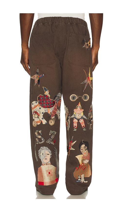  Samuel Zelig Collage Pant In Brown. Size S. Also In M, L. 