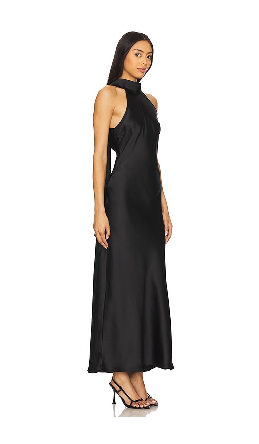Steve Madden Womens Halter Polyester Evening Dress In Black