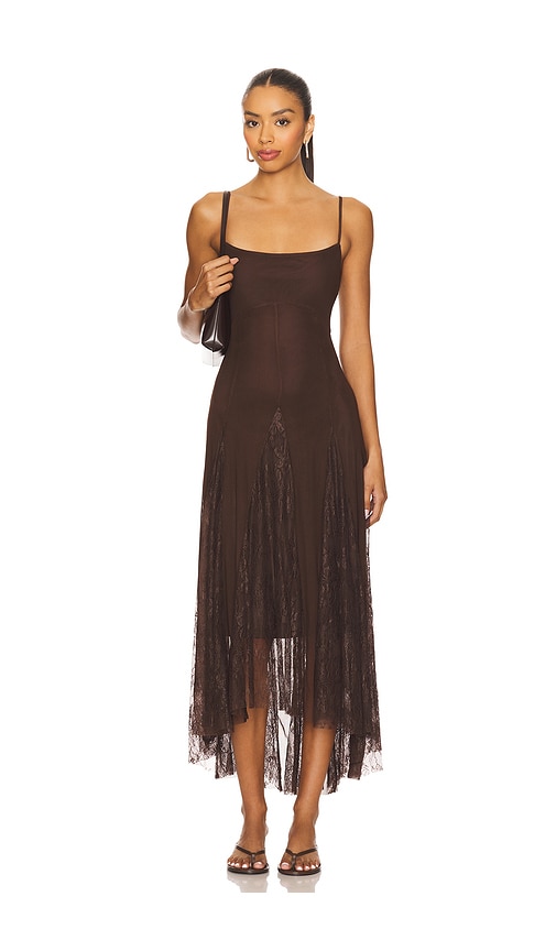 Vita Dress in Chocolate. - size L (also in M, S, XL, XS) - Steve Madden - Modalova