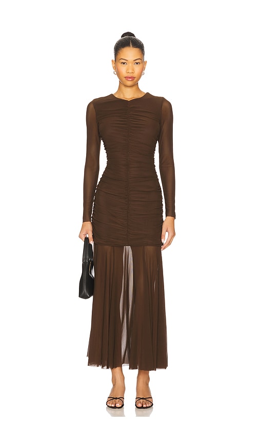 Kiara Dress in Chocolate. - size L (also in M, S, XL, XS) - Steve Madden - Modalova