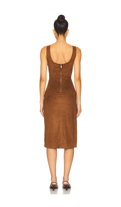  Steve Madden Midi-kleid Milo In Brown. Größe 0. Also In 2, 6, 8, 10, 12. 