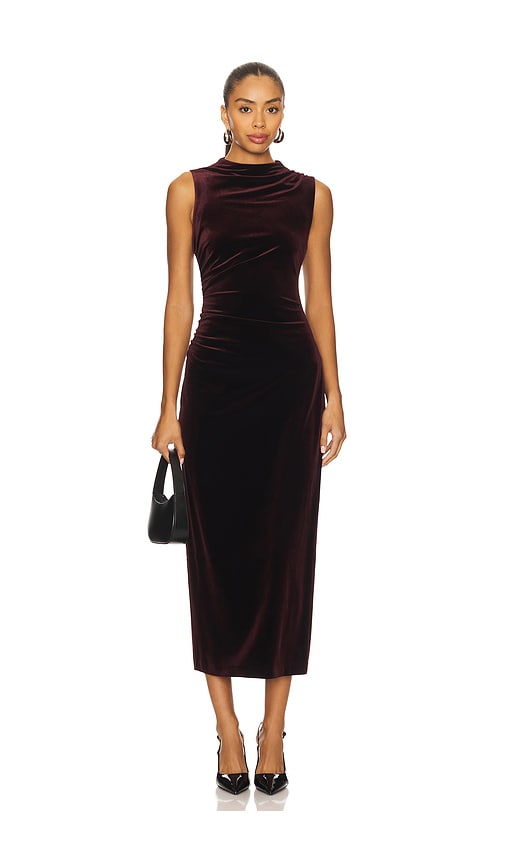 Steve Madden Mo Dress In Burgundy