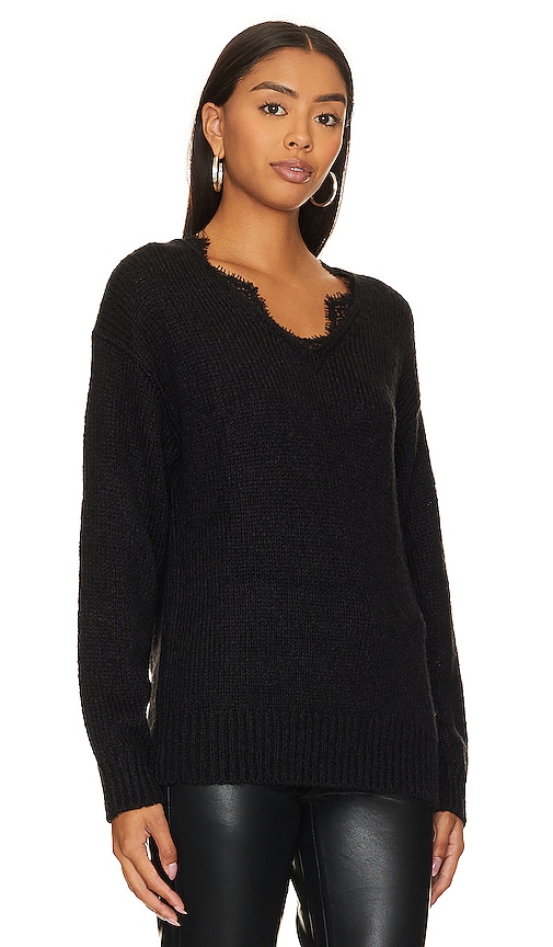 Shop Steve Madden Masha Sweater In Black