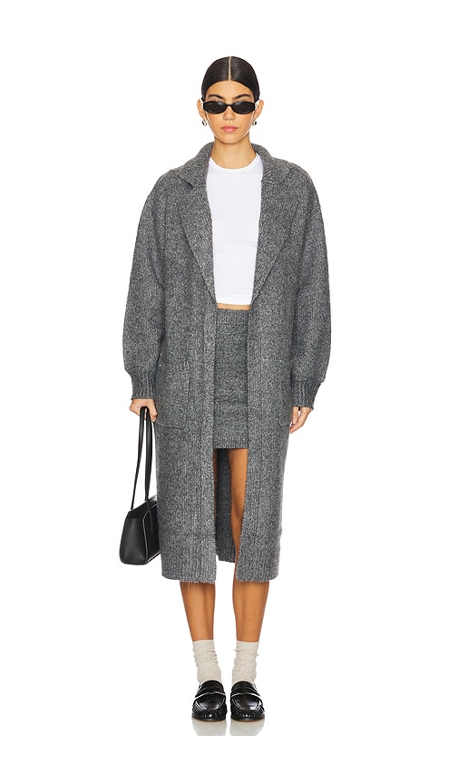 Shop Steve Madden Marl Cardigan In Charcoal Heather