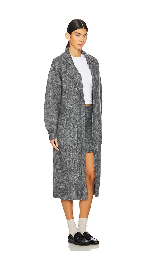 Shop Steve Madden Marl Cardigan In Charcoal Heather