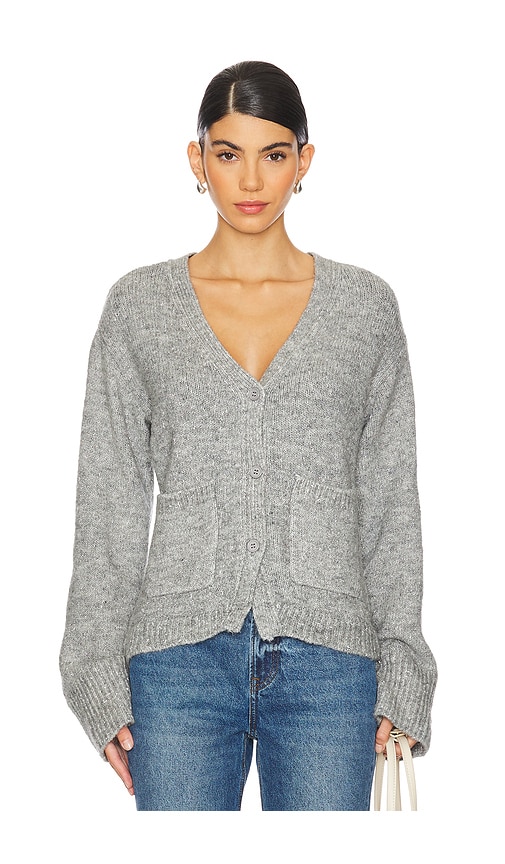 Shop Steve Madden Odelia Cardigan In Heather Grey