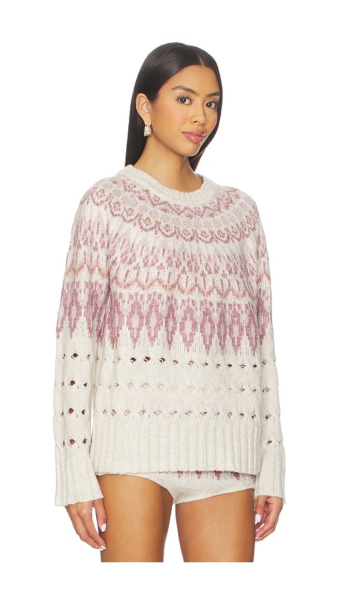 Steve Madden Suzette Fair Isle Sweater In Multi