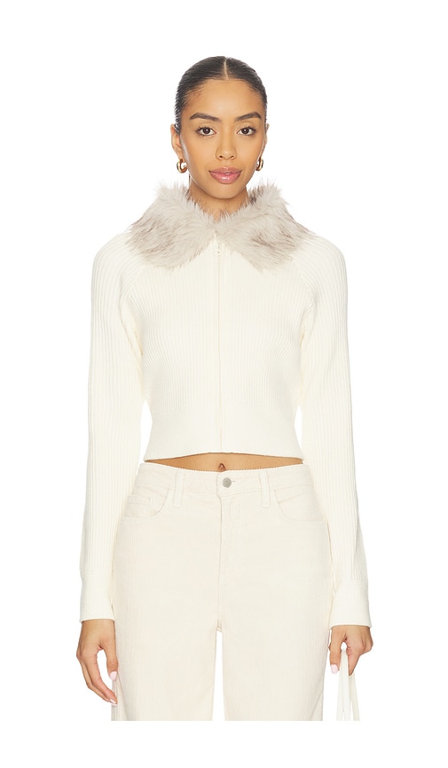 Steve Madden Lysia Sweater Jacket In White