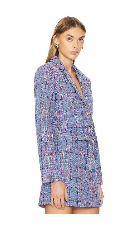 Steve Madden Seraphine Blazer In Blue Multi