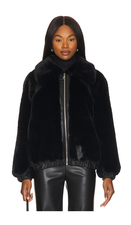 Steve Madden Zephrine Jacket In Black Onyx