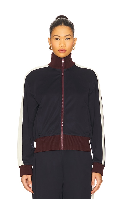 Steve Madden Daisy Colorblock Track Jacket In Brown