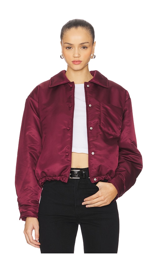 Steve Madden Selma Jacket In Burgundy