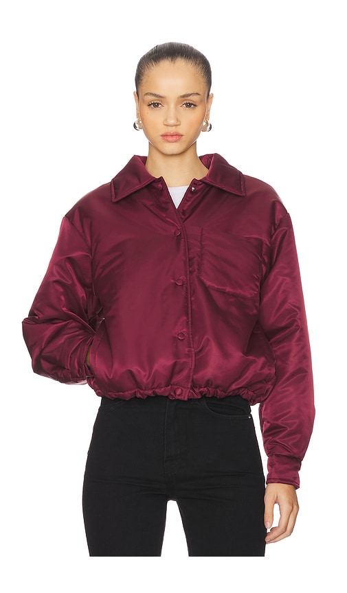 Steve Madden Selma Jacket In Burgundy