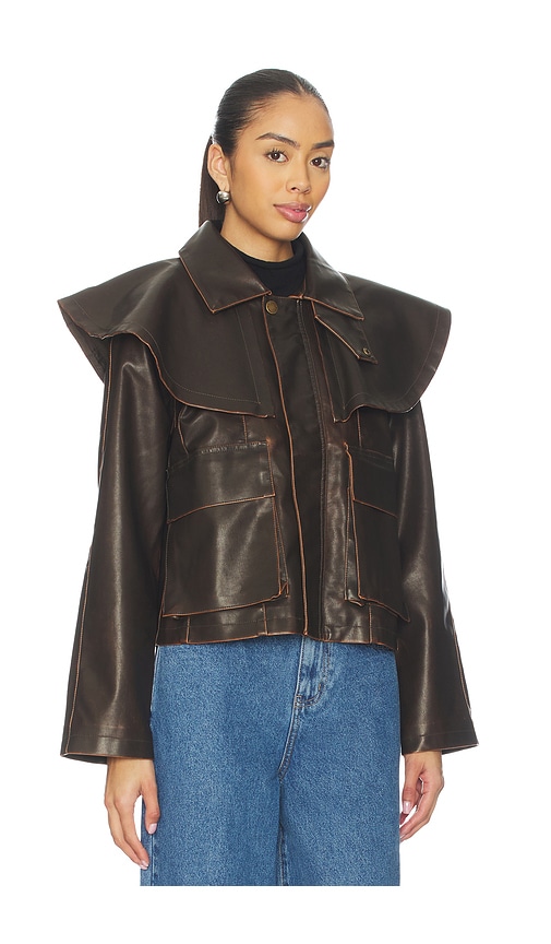 Steve Madden Women's Varvara Long-sleeve Jacket In Brown