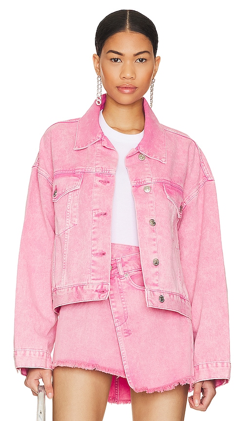 Steve Madden Sienna Jacket In Pink Glo