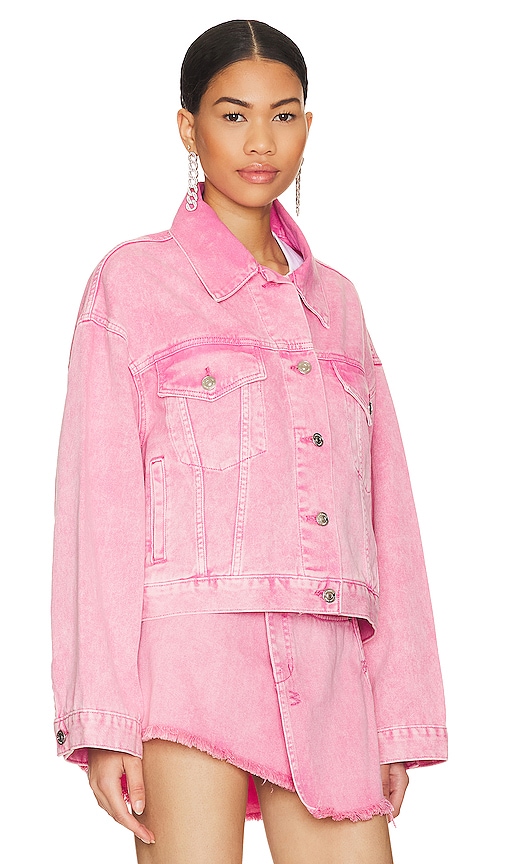 Shop Steve Madden Sienna Jacket In Pink Glo