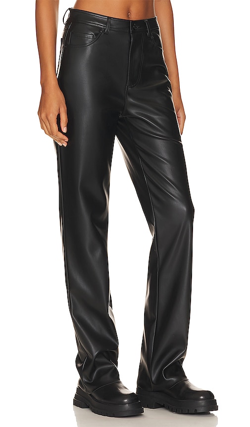Shop Steve Madden Loren Faux Leather Pant In Black