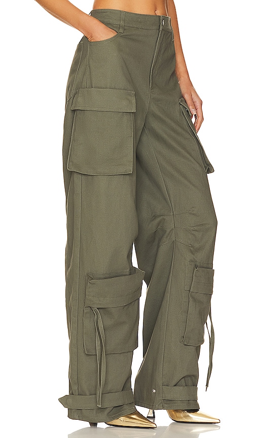 Shop Steve Madden Duo Cargo Pant In Olive