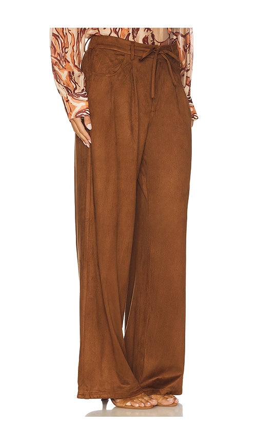 Steve Madden Alysia Pant In Brown