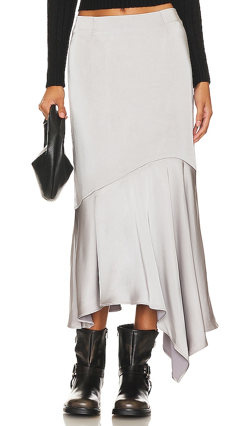 Shop Steve Madden Lucille Skirt In Grey
