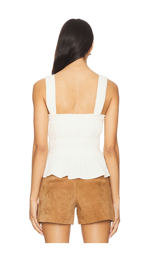  Steve Madden ärmelloses Oberteil Gabrielle In Cream. Größe M. Also In L. 