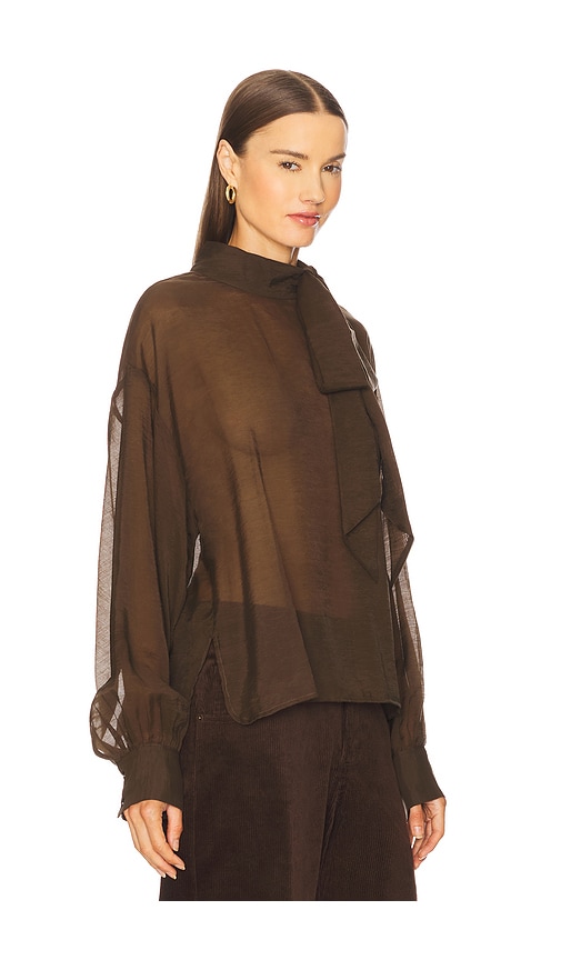 Steve Madden Sutton Top In Brown