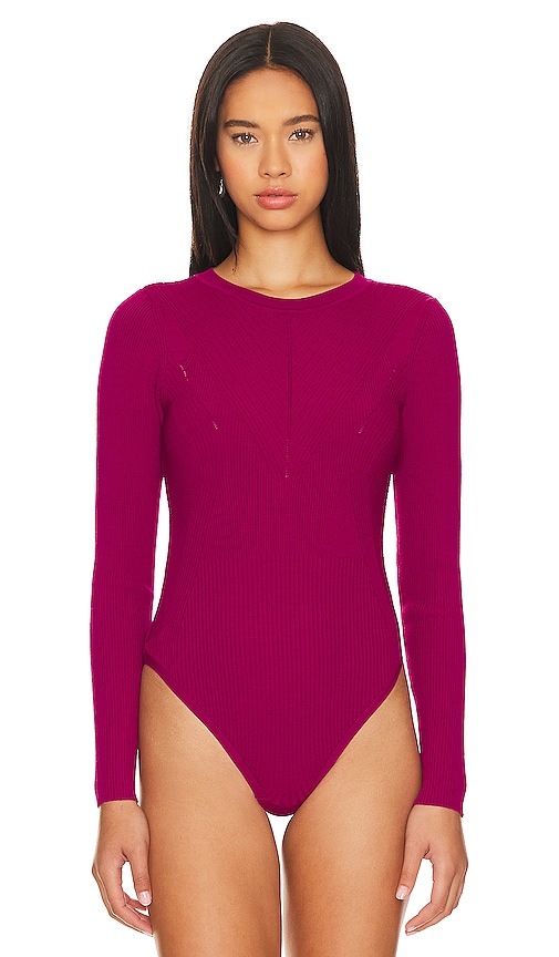 Shop Steve Madden Xandra Bodysuit In Fuchsia