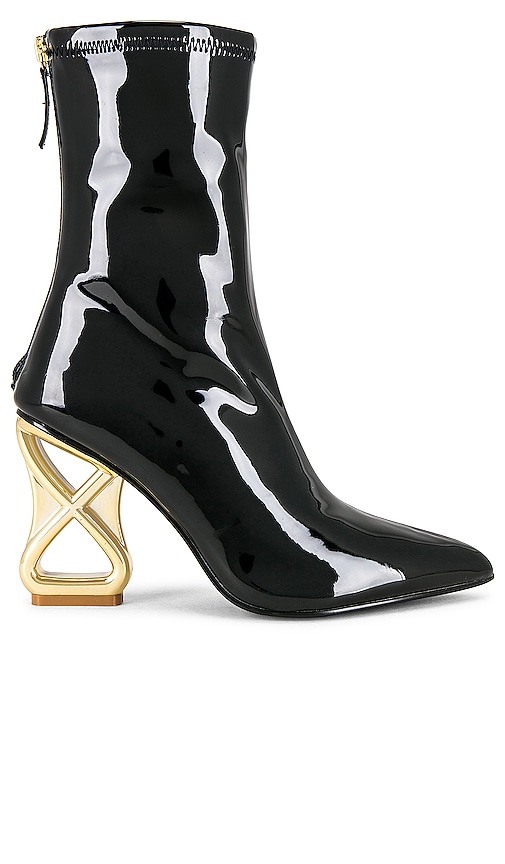 Steve Madden Londyn Bootie in Black Patent