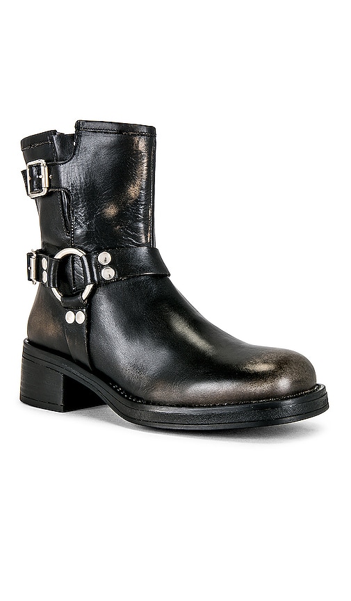Shop Steve Madden Brixton Boot In Black Distressed