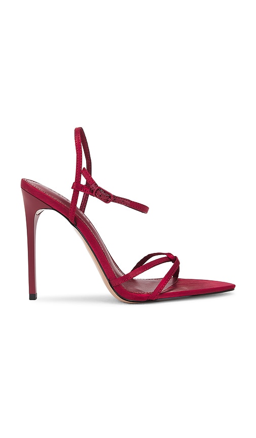 Steve Madden Stellina Sandal in Red Satin | REVOLVE