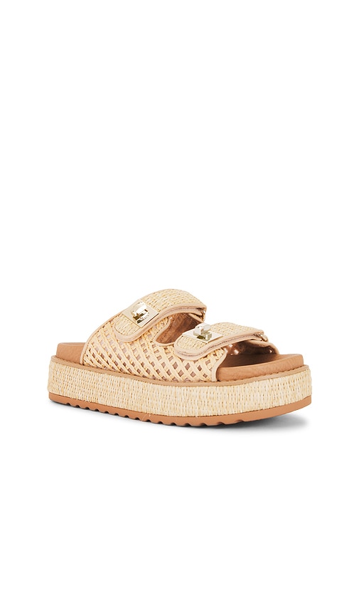 Steve Madden Bigschmona Sandal In Natural Raffia