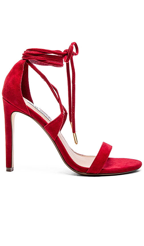 steve madden red suede heels