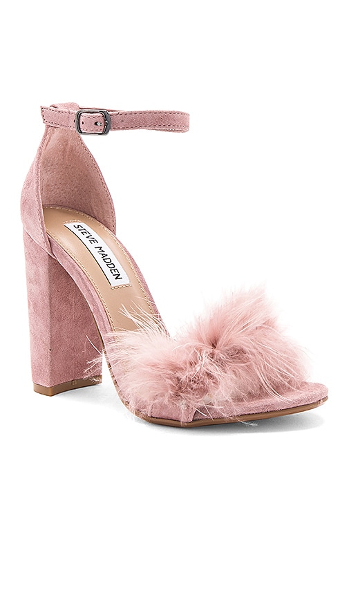 Steve Madden Carabu Heels in Rose Suede 