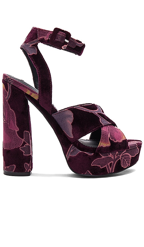 burgundy steve madden heels