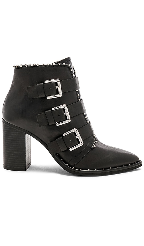 steve madden black booties with buckles 