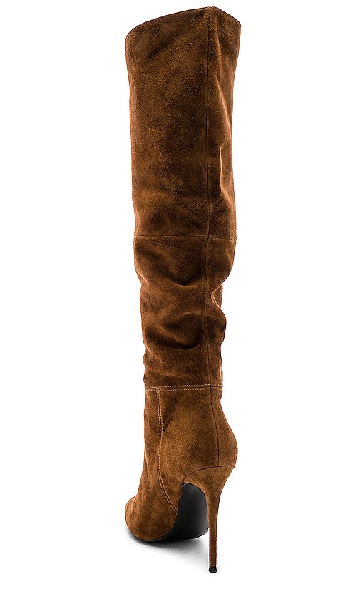 steve madden dakota slouchy stiletto heeled boots in tan