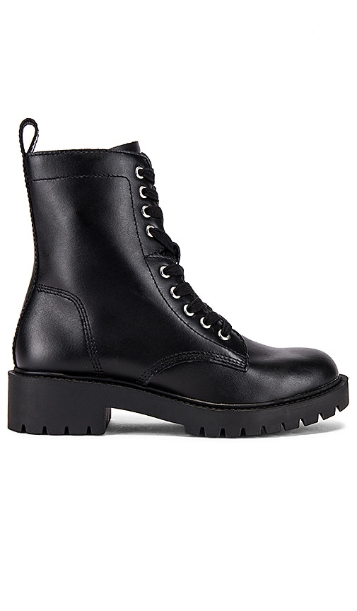 Steve Madden Guided Boot in Black Leather
