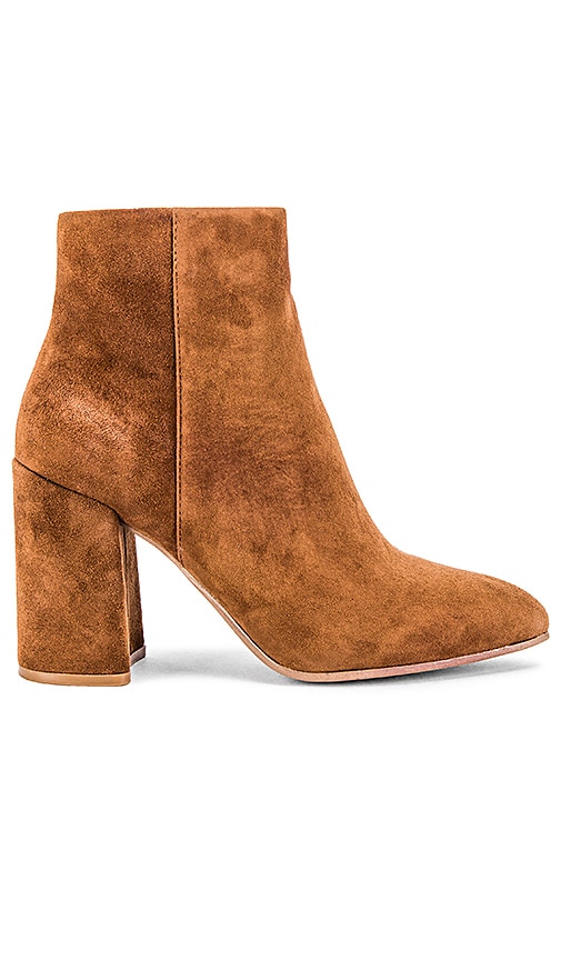 tan suede bootie